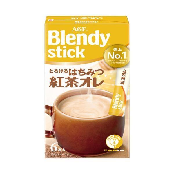 Japan Ajinomoto AGF Blendy Stick Melty Honey Black Tea Au Lait 1 Box (6 Sticks)