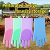 1/2/3pair Dishwashing Cleaning Gloves Silicone Dish Washing Gloves for Household Scrubber Kitchen Cleaning Tools