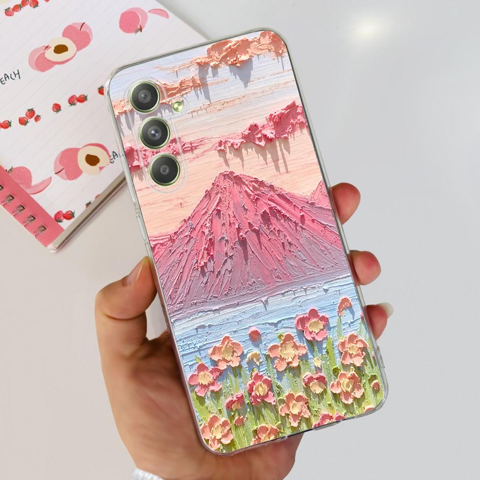 Чехол для Samsung Galaxy A54 A546B SM-A546B Милый Астронавт Прозрачный Силиконовый Мягкий Чехол для Телефона Для Samsung A54 5G A 54 GalaxyA54 Capa