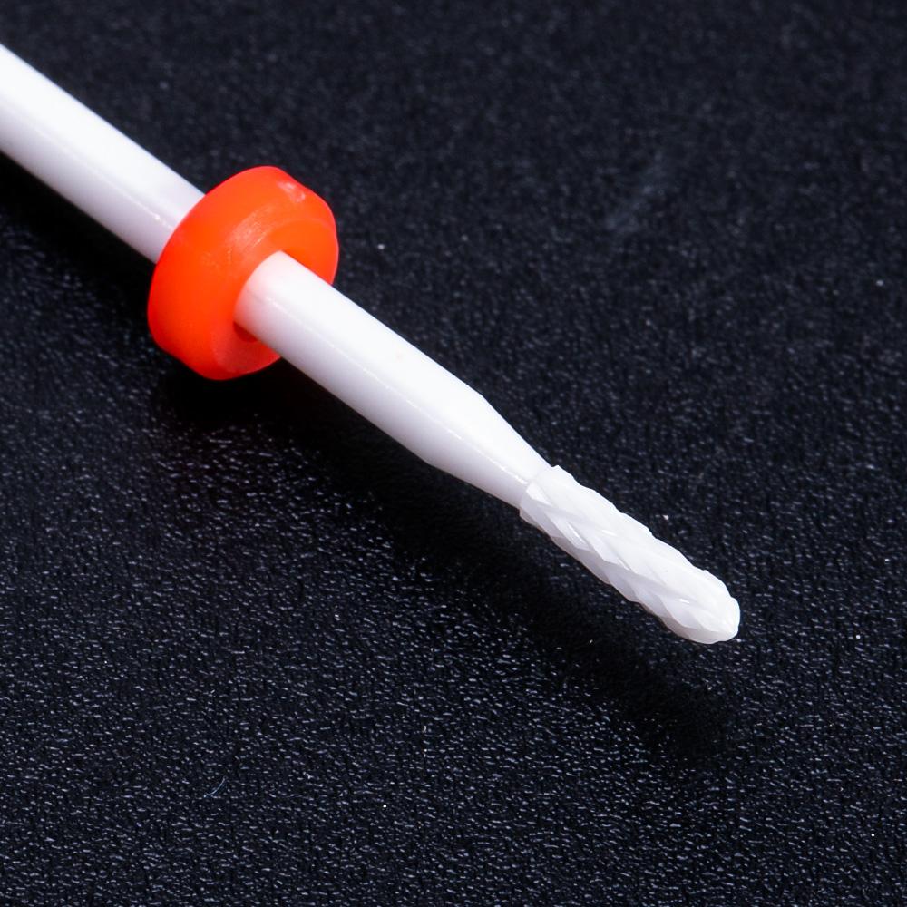 Керамическая фреза, маникюрные сверла для ногтей, электрические пилочки для ногтей, розовые, синие, шлифовальные насадки, фрезы, резак, аксессуары для заусенцев