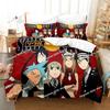 Новый комплект постельного белья с 3D-мультфильмами Soul Eater Single Twin Full Queen King Size Bed Set Adult Kid Bedroom Duvet cover Sets Home Textiles