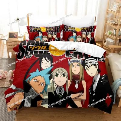 Новый 3D Набор постельного белья Soul Eater Односпальный Двуспальный Full Quen King-Sized Размеры Размеры Постельное белье Взрослые Дети Спальня Пододеяльник Комплекты