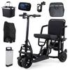WEYRAL C36VC09BP Convenient&Safe Electric Riding Wheelchair 300W Motor 8AH Battery 15KM/H Top Speed Convenient Folding Electric Wheelchair