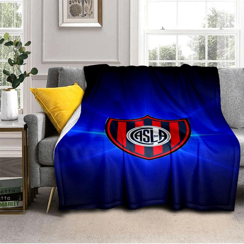 Club Atletico San Lorenzo Blanket Outdoor Flannel Blanket for Camping, Hiking, Garden Parties, Picnic Essentials,gift for family and friends