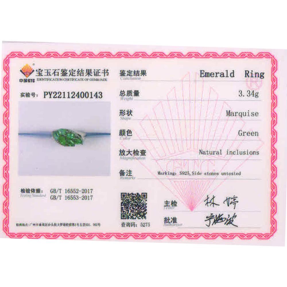 Новые серьги-кольца с натуральным изумрудом, комплект ювелирных изделий, легкие роскошные модные женские изысканные ювелирные изделия из стерлингового серебра 925 пробы