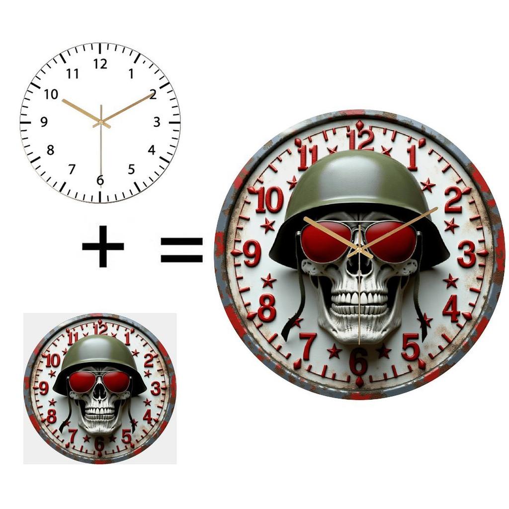 30x30cm Round Wall Clock that Requires No Special Instructions to Use or Hang