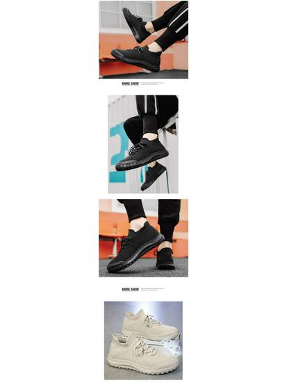 Men's 2025 Summer Mesh Breathable Non-Slip Sock Sneakers with Thick Sole