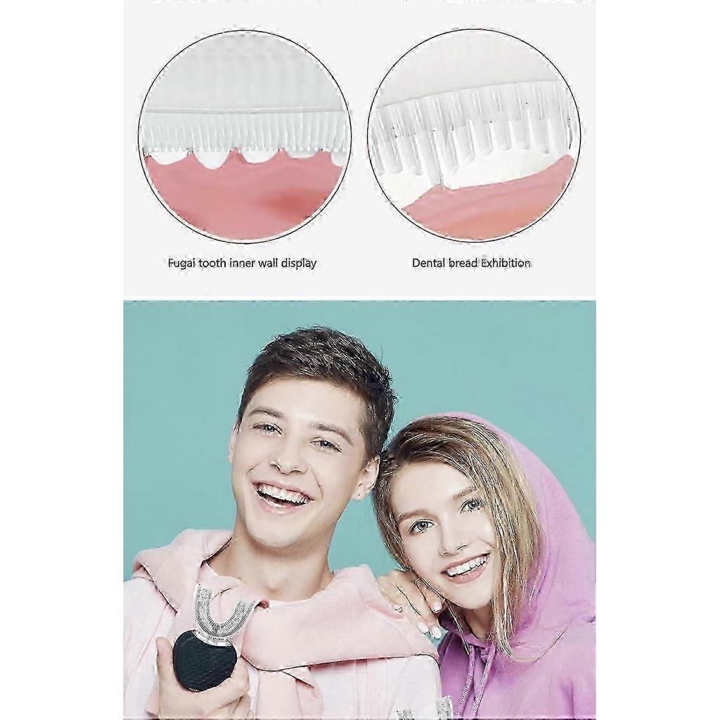 Ultrasonic Electric Toothbrush ,Automatic Toothbrush U-Shape Full Mouth 360 Clean Teeth Whitening