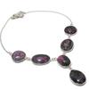 Ruby Zosite Lab-Created Handmade 925 Sterling Silver Jewelry Necklace 18" K3J31