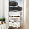 Magnetic Refrigerator Side Storage Rack Iron Space Saving Side Hanging Basket Kitchen Organizer Shelf Household Holder