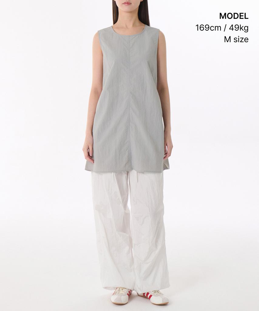 Musinsa Standard Woman Women'S Nylon Mini Dress [Light Grey]