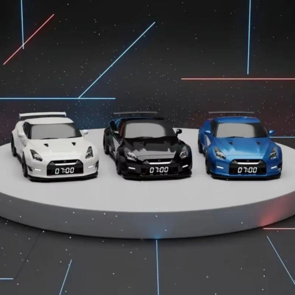 Только функция будильника Спортивный автомобиль Часы Креативный дизайн Настольные часы Украшение Офис