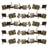 50Pcs Upholstery Door Nail Retro Cyan Bronze Iron Decorative Furniture Hardware Accessories