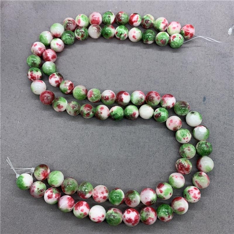 4 цвета, синий, зеленый, желтый, красный, персидский халцедон, 6/8/10 мм, свободные бусины