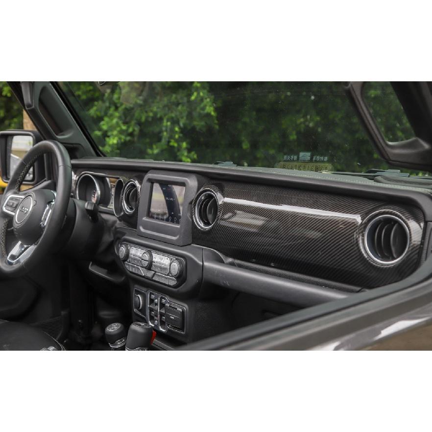 Наклейка на центральную консоль приборной панели автомобиля для салона Jeep Wrangler JL Gladiator JT 4XE 2018-2023