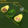 Новая многофункциональная миска для питомцев 3-в-1 Авокадо Миска для кошачьего корма и питья Открывалка для консервов Наклонная защита шеи