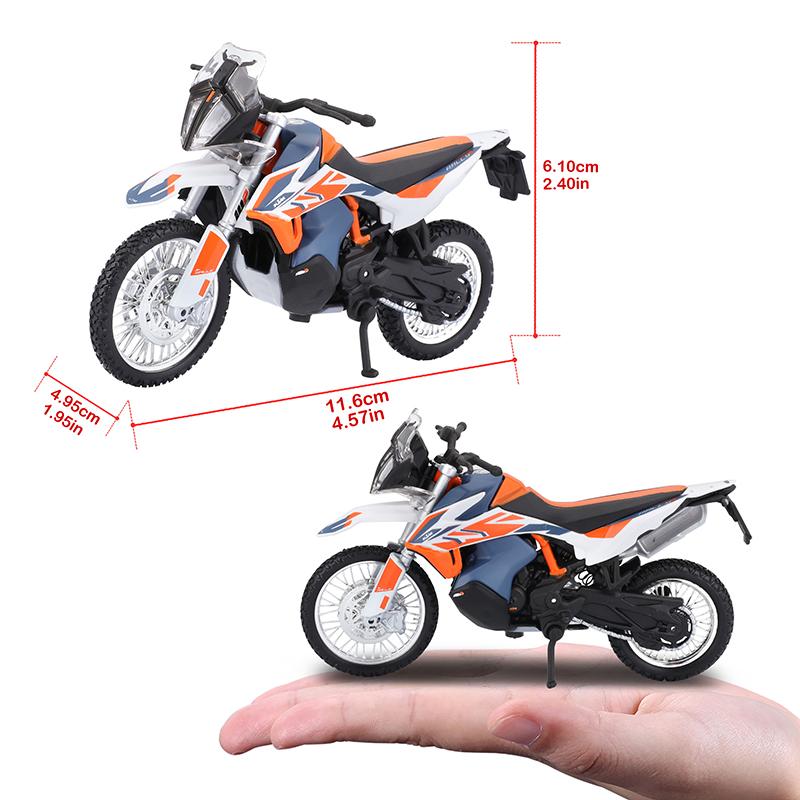 Ббураго 1:18 2023 GASGAS RX450F Honda Africa Twin Adventure 790 Adventure R Rally 450F X Diavel S модель мотоцикла Серия игрушек