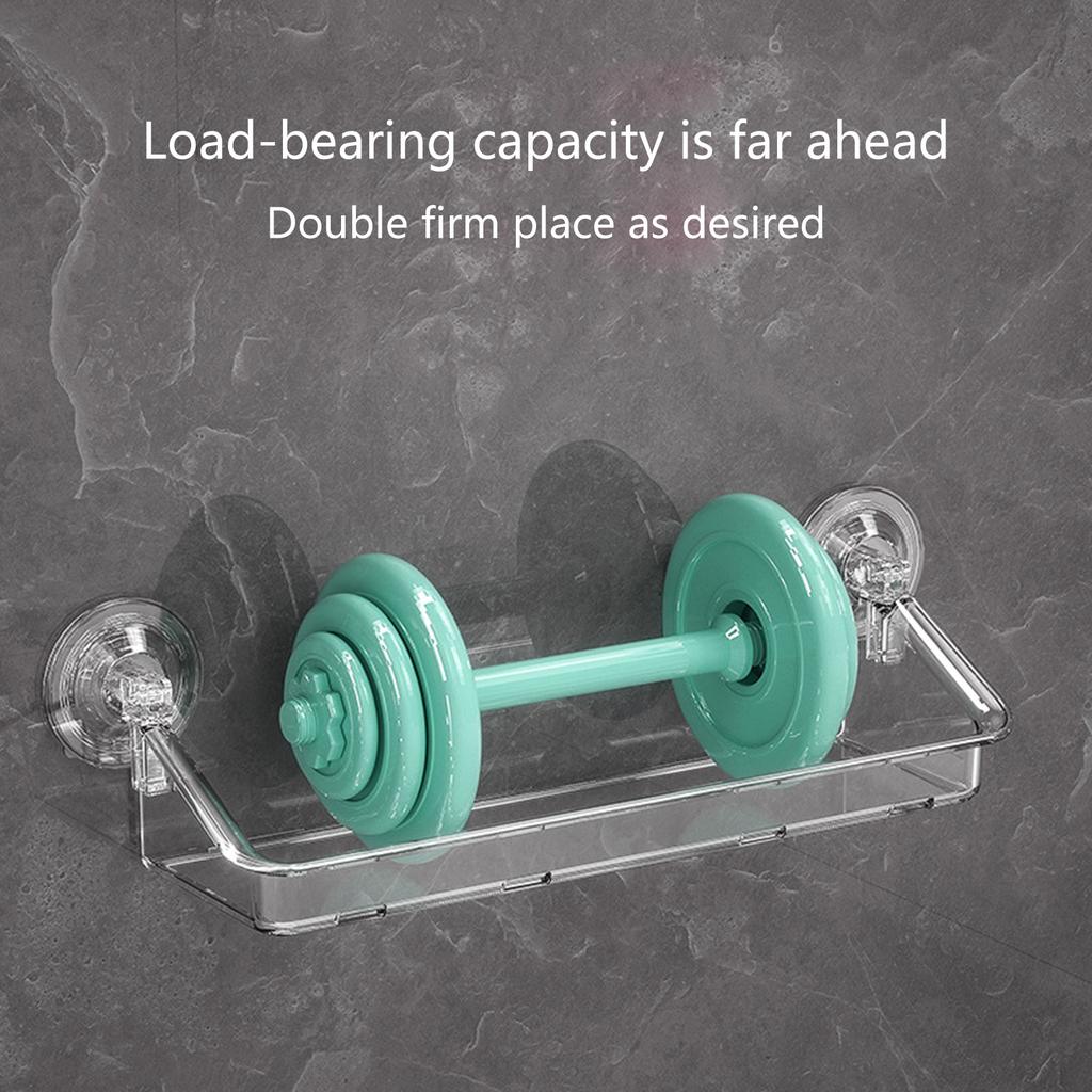 Waterproof Shower Rack No Drilling Wall Shelf Holder Suction Cup Shower Caddies Bathroom Wall Shelf Rack Durable Tools