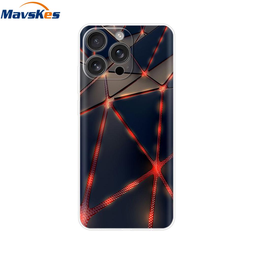For iPhone 16 Pro Max Case Shockproof Silicone Bumper For Apple iPhone 16 Pro Max Plus Cover Soft TPU Phone Protector Shell Para