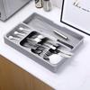 Кухонный ящик Разделитель для ножей и вилок Коробка для хранения поднос Посуда Ложка Коробка Ложка для супа Палочки для еды Разделение Бытовые полки