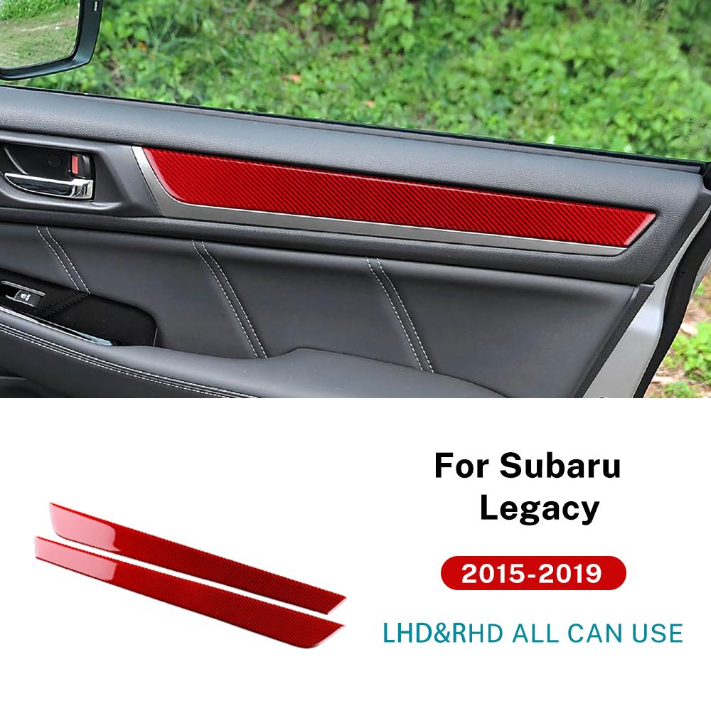 Для Subaru Legacy 2015 2016 2017 2018 2019 Настоящая Мягкая Наклейка из Углеродного Волокна LHD RHD Автомобиль Передняя Панель Двери Декор Отделка Аксессуары.