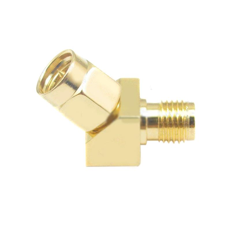 SMA между мужчинами и женщинами, угол 45 градусов, угол 135, адаптер разъема для гоночной антенны Goggle