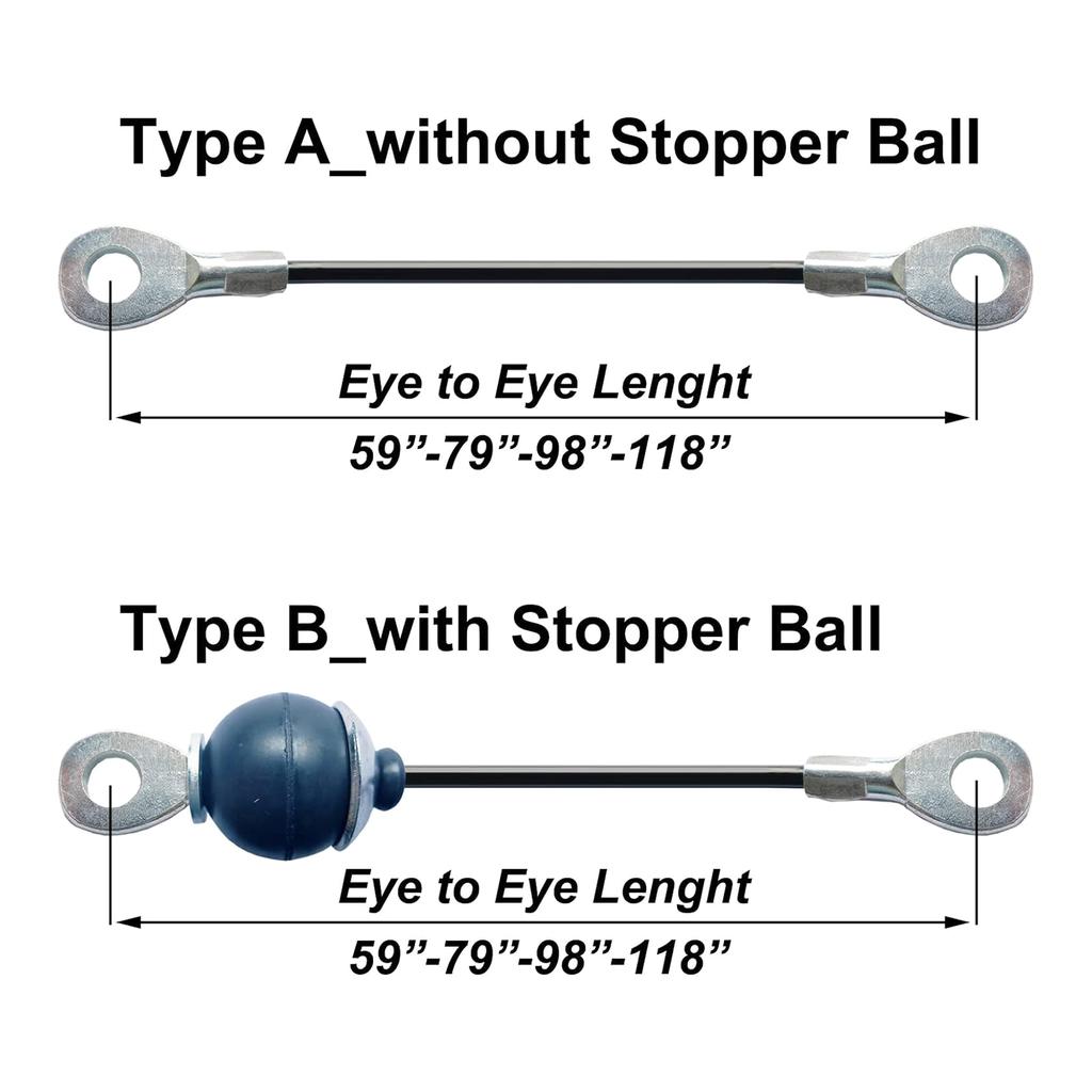 Homes Gym Fitness Pulldown Cable Replacement Heavy Duty Pulley Cable PU Coating Steel Wire Rope for Pulley System