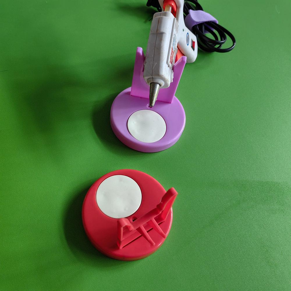 Подставка для пистолета с горячим клеем предотвращает проливание клея из пистолета переносная подставка насадка для клеевого пистолета антипригарная и антигорячая подставка настольные инструменты