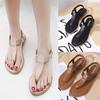 Women Clip Toe Comfortable Flip Flop Elastic Band Summer Beach Creepers Sandals
