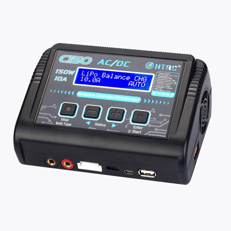 Original HTRC C150 Lipo Charger Battery Rc AC / DC 150W 10A RC Balance Discharger for LiPo LiHV LiFe Lilon NiCd NiMh Pb Battery