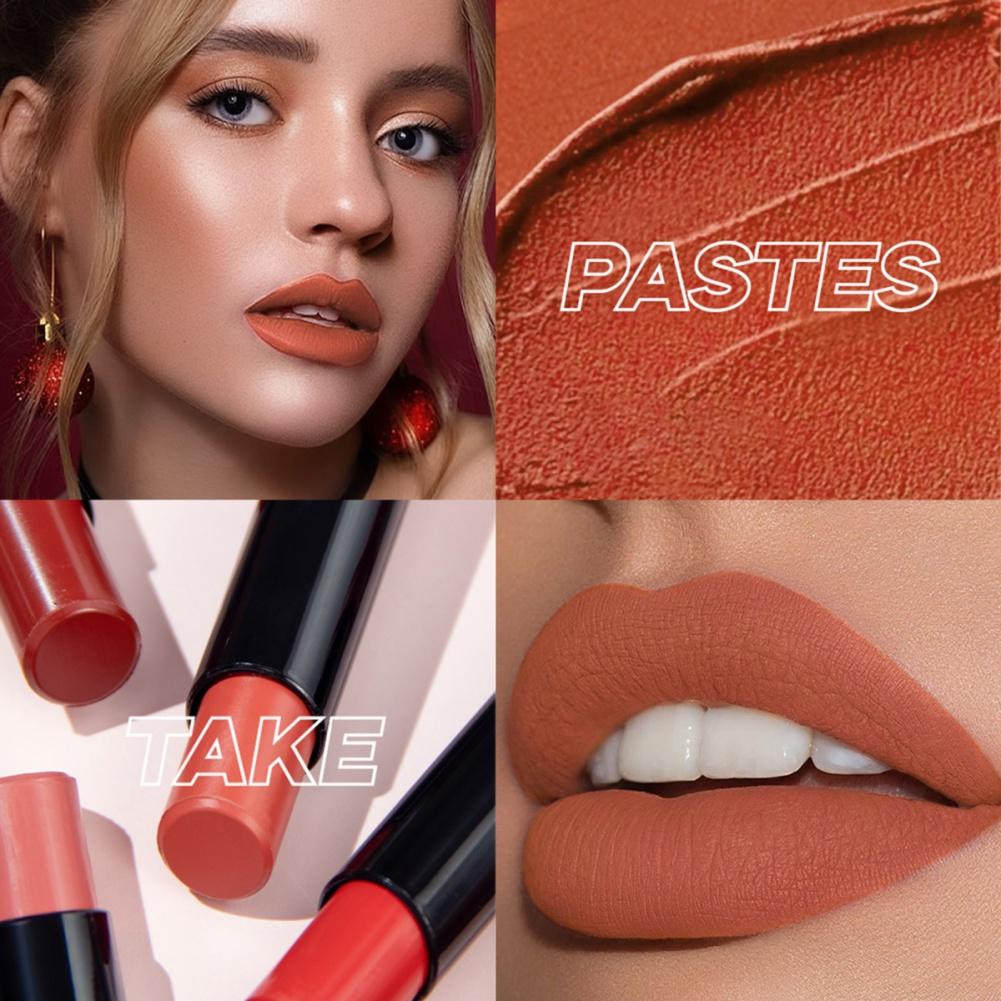 Velvet Lipstick Matte Texture Smooth and Soft Lip Long-lasting Lipstick
