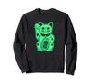 Lucky Cat Cute Maneki Neko Vintage Style Sweatshirt