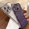 Роскошный прозрачный чехол для телефона с бриллиантовым блеском для iPhone 15 14 13 12 11 Pro Max Plus, прозрачный бампер, противоударный чехол