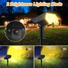 Solar 1PC Spot Light 20LED Outdoor Garden Solar Landscape Spotlights IP65 Waterproof 2 Mode Wall Light Door Backyard Garage