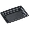 Chuo Kagaku Disposable Containers, Made In Japan, CT Saraku K18-13 Black, 50 Count, Size: Approx. 18 X 13 X 2.2 Cm