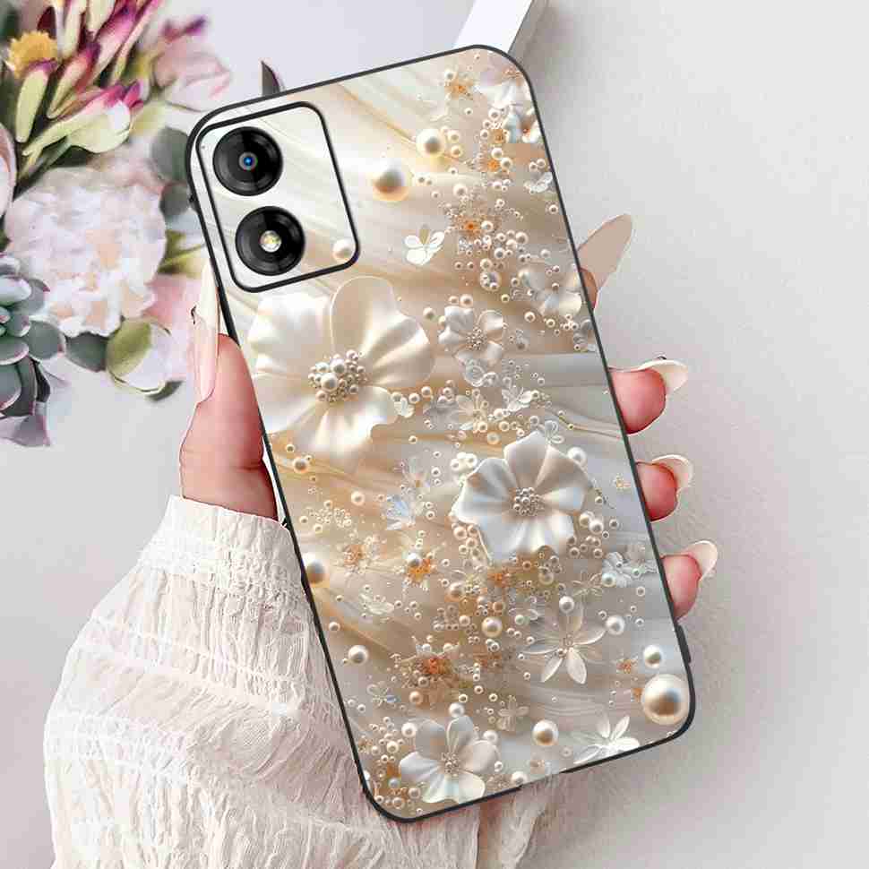 For Motorola Moto E13 4G 6.5" Case New Design Butterfly Tiger Soft Silicone TPU Black Cover For MOTO E13 MotoE13 4G Phone Shell