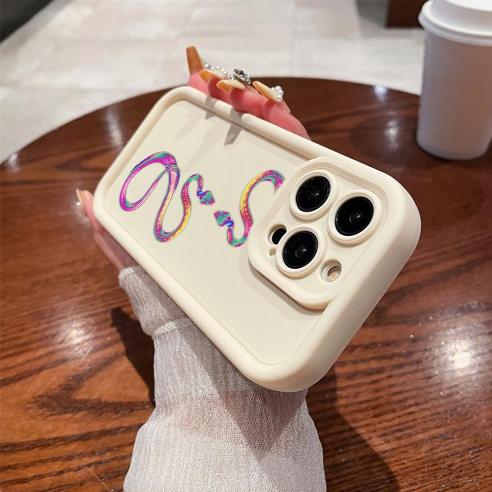 N73 Мягкие чехлы для телефонов с ангельскими глазками и рисунком в виде змеи черного золота для iPhone 15 14 12 11 Pro Max 13 mini 7 8 6S Plus XS Max XR SE противоударный чехол-бампер