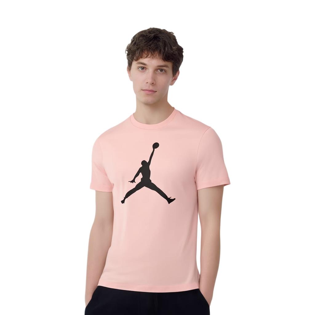 Jordan Футболки мужские Кораллово-красные С круглым вырезом Умеренный прямой крой DA6797-623