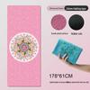 Тонкий натуральный резиновый дорожный коврик для йоги Sanfan