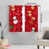 2pcs,2D plane printing Curtains Digital Printed Christmas bears Santas snowmen (2) Versatile Fabric (without rod) All Seasons