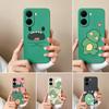Phone Case For Redmi A4 13 14C 14R Turbo 4 A2 K70 Ultra A5 A1 Cute Flying Dinosaur Pattern Soft Smooth Liquid Silicone Screen Protector For Redmi Capa