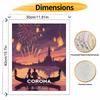 Disney Lantern Festival Rapunzel oil paint by numbers kit handmade diy home decor gifts wall art canvas painting for living room decor