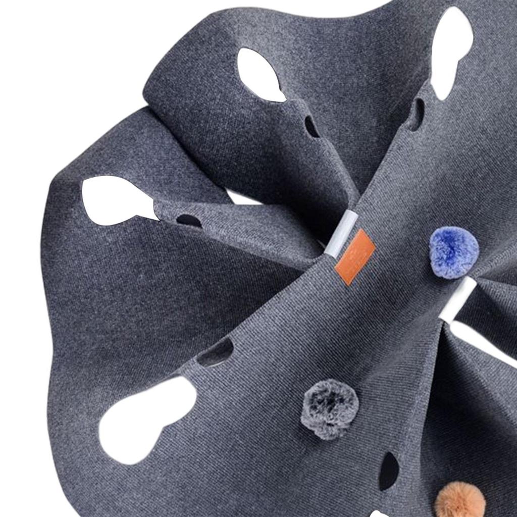 Cat Activity Play Mat Tunnel Bed Interactive Toy Washable Pillow Sleeping Warm Breathable