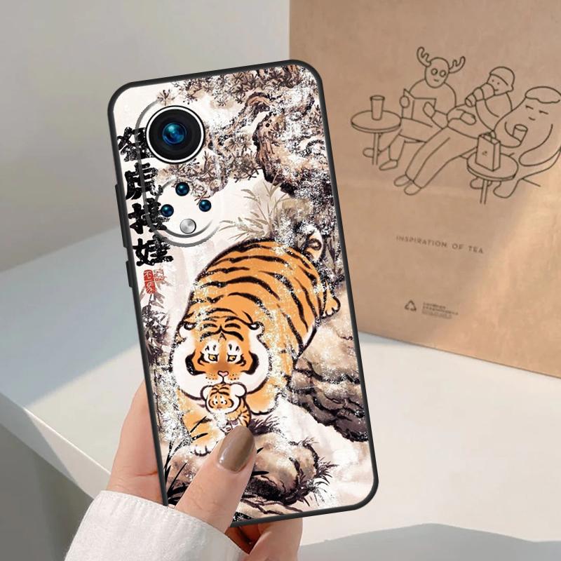 Мультяшный Толстый Тигр Чехол Для Honor Magic 7 5 6 8 Pro Honor 50 70 90 Lite X9c X9b X9a X8a X8b 200 400 Pro Чехол