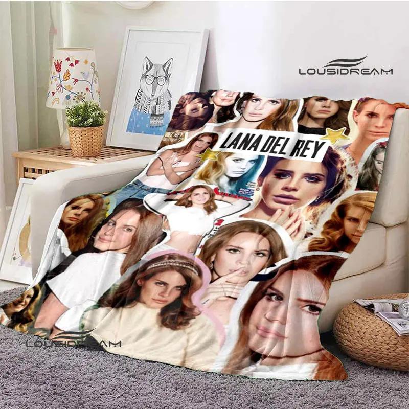 Lana Del Rey Retro Printing blanket Children's Warm Flange Home travel bed linings Birthday Gift