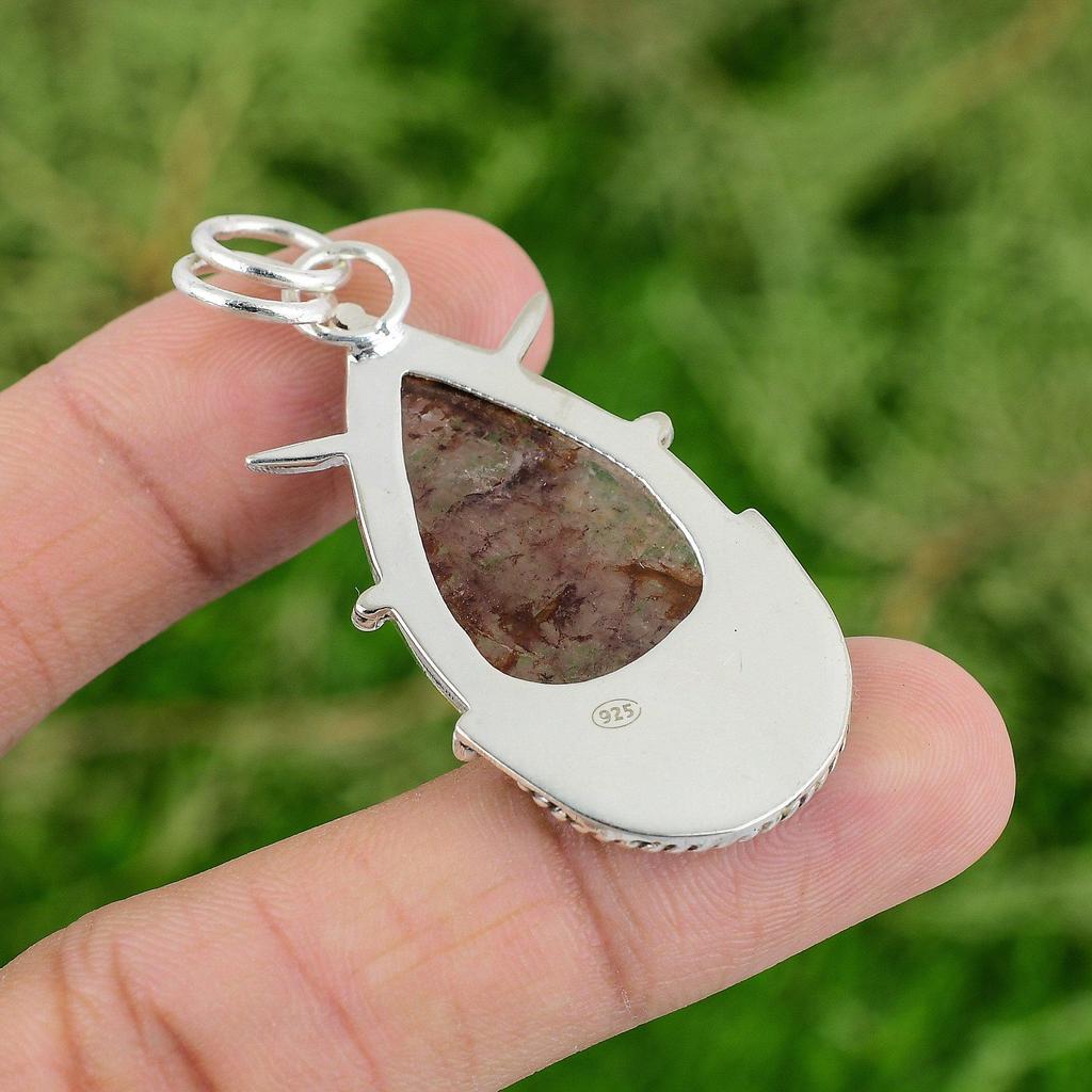 Daughters Day Sale Sterling Silver Elestial Quartz Stone Trendy Pendant Jewelry