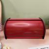 Metal Bread Holder Roll Top Bread Box Iron Vintage Roll Top Bread Storage Container Food Organizer Bin for Kitchen Countertop