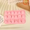 Easter Handmade Soap Mold Silicone Mold Easter Rabbit Bunny Colored Egg Mould For Diy Baking Jelly Pudding Chocolate Cake Tool