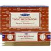 Nag Champa Yogic Meditation Incense Sticks Agarbatti 180 Grams Box | 12 Packs of 15 Grams Each In a Box | Export Quality