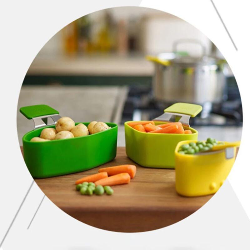 3 шт. Разделитель для кастрюли, Пароварка, Набор из трех разделителей, Гнездовые кухонные дуршлаги